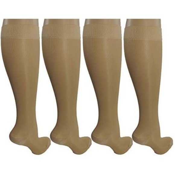4 Pair Sheer Small/Medium Ladies Compression Socks - Picture 2 of 7